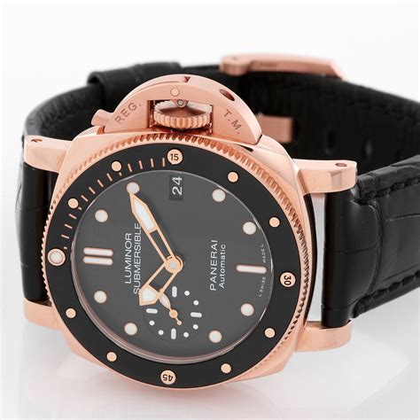 panerai submersible 42mm rose gold|panerai submarine watch.